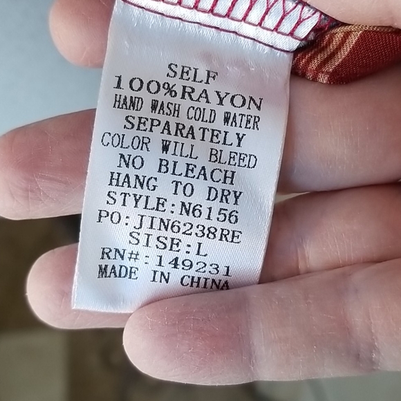 KORI BOHO Tie Detail Mocha Striped Tunic - Picture 15 of 16